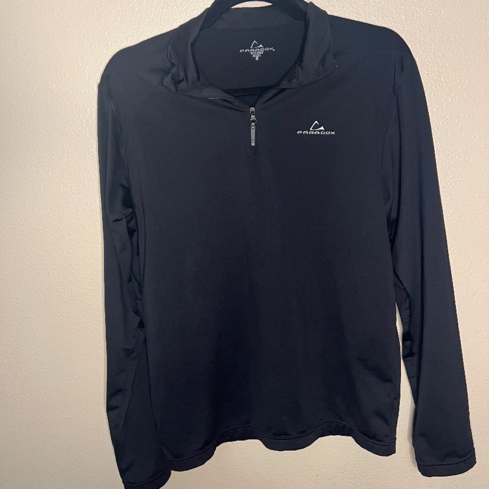 Paradox 1/4 zip‎ up men’s long sleeve lightweight sweater size Small